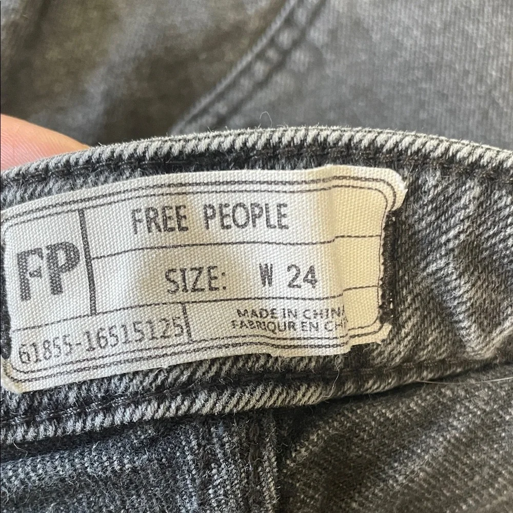 Free‎ People Black Flare Wide Leg Jeans